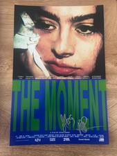 * THE MOMENT * signed 12x18 poster * AIDAN ZAMIRI & HAILEY BENTON GATES * COA *
