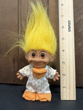 VINTAGE 5" RUSS TROLL DOLL LUCKY DUCK COSTUME WITH DUCK BILL BEAK