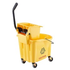 Uimoso 33L Mop Bucket w/ Wringer 35Qt. Commercial Rolling Floor Cleaning Trolley