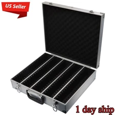 Storage & Display Aluminum Frame Box Case Holds 100 PCGS NGC Coin Holders Slabs