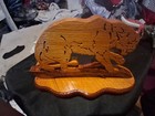 Vintage handcrafted woodenWoodimalfree standing puzzle 11 Panther — photo 1