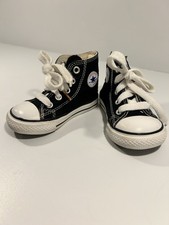 Converse Chuck Taylor All Star High Top Toddler Size 4 Black Classic Sneakers