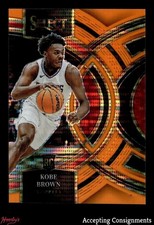 2023-24 Select Prizms Neon Orange Pulsar FOTL #110 Kobe Brown RC ROOKIE 11/15