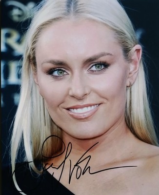 ColorFoto,Lindsey Vonn-Queen of Downhill,Org.Unterschrift mit Zertifikat,20x25cm