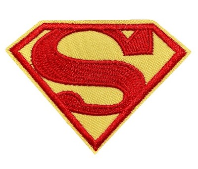Superman Emblem Iron On Patch Sew On Badge