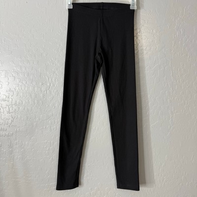 Old Navy Ribbed Knit Leggings for Girls, Black, L10/12