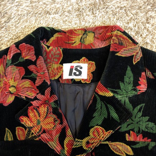 I.S Corduroy Jacket Floral Pattern Issey Miyake Tsumori Chisato - Picture 9 of 16