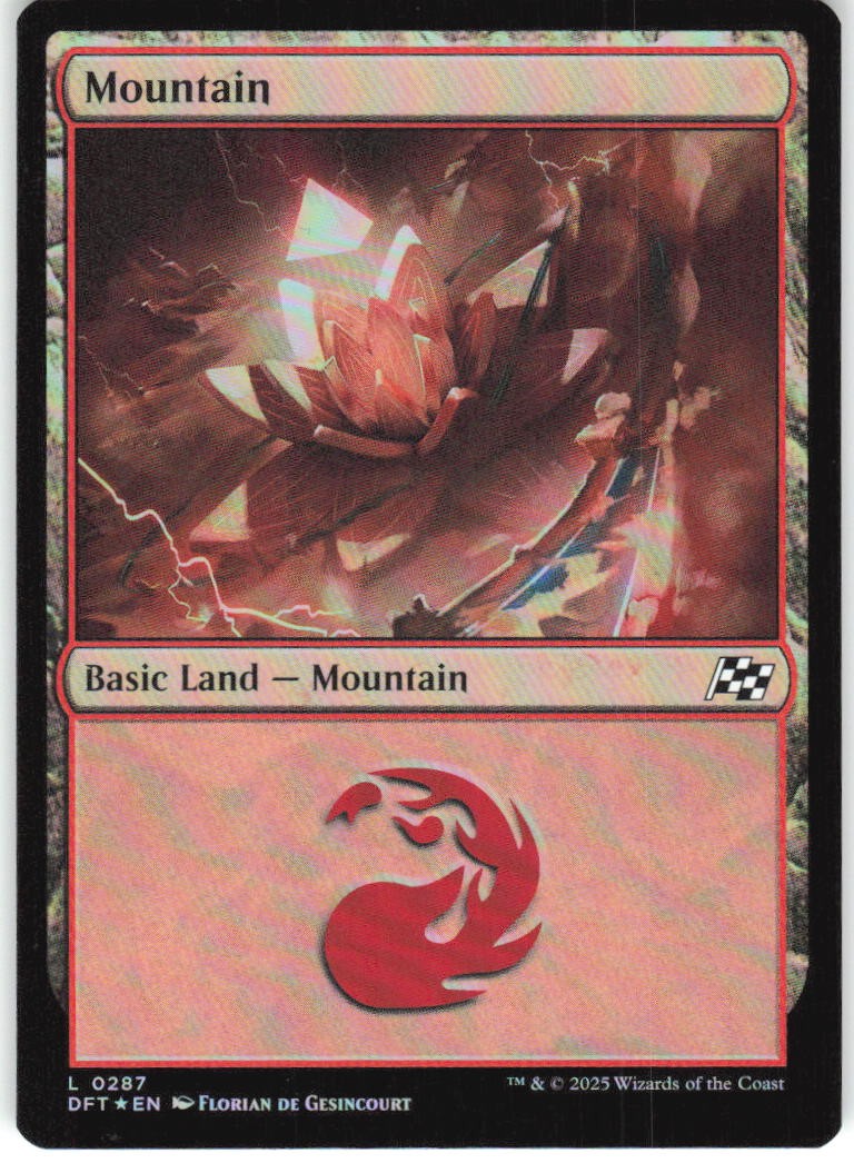 Mountain (0287) 287 Aetherdrift Foil Magic: The Gathering LP