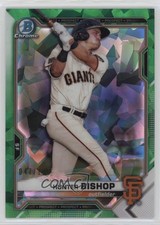 2021 Bowman Sapphire Chrome Prospects Green Refractor 47/125 Hunter Bishop 1i72