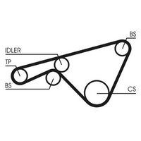 Continental Ctam Zahnriemen Passend FüR Porsche 924 944 968