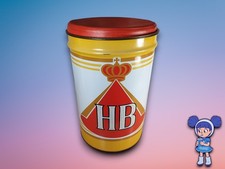 HB Zigaretten Blechtonne Sitztonne Hocker Schirmst&auml;nder aus den 80er Jahren