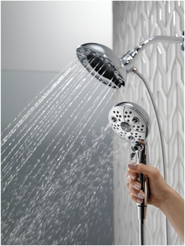 Delta 58480-PK Universal Ducha Redonda 1.75 GPM Multifunción - Cromo - Imagen 11 de 12