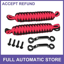 1Set Car Door Limiting Straps for Jeep Wrangler JK JL w/ Brackets Black Red