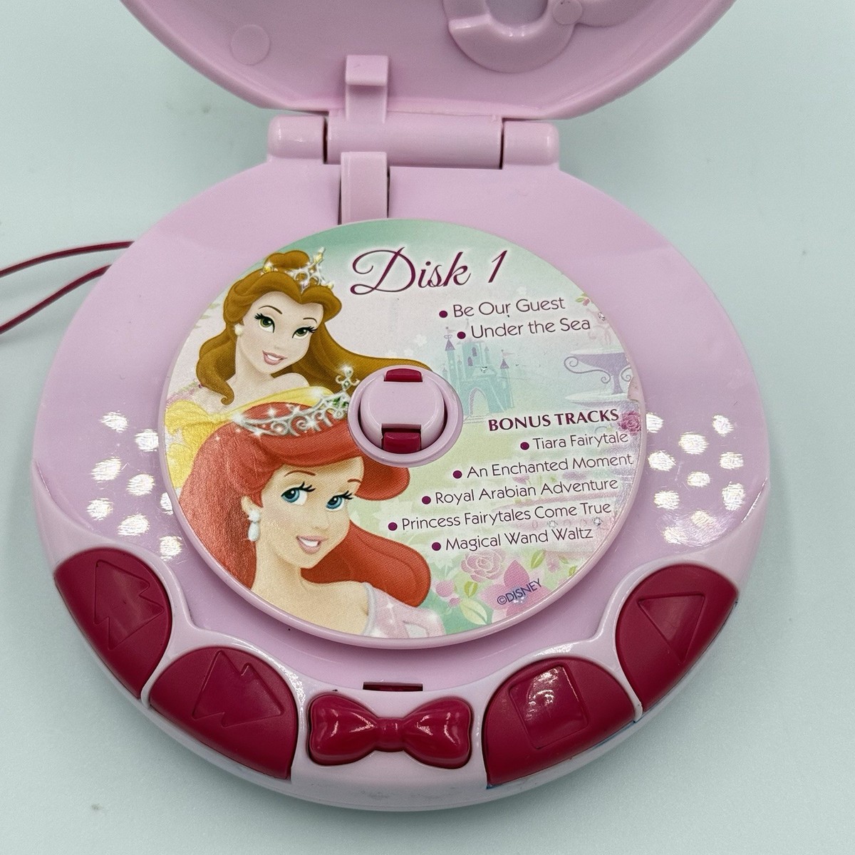 Disney Princess Royal Melodies CD Player w/ 1 Music CD Belle Ariel