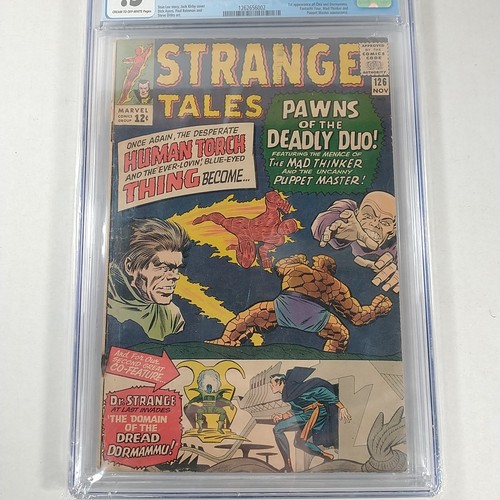Strange Tales # 126 1st App. Dormammu & Clea Marvel Comics 1964 Missing Ad Page