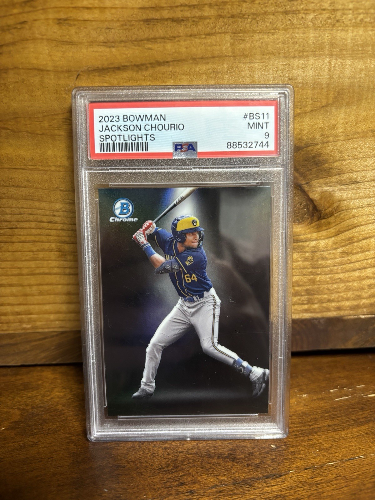 2023 Bowman Spotlights Jackson Chourio #BS-11 PSA 9 MINT