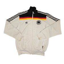 Adidas Track Jacket mens MEDIUM white Germany retro football 2006-08 size M AA