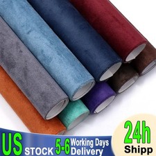 Self Adhesive Faux Suede Fabric Wrap Film Sticker Stretch DIY Car Interior Craft