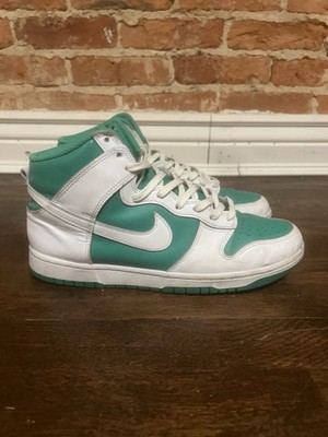 Size 10 - Nike Dunk High White Stadium Green