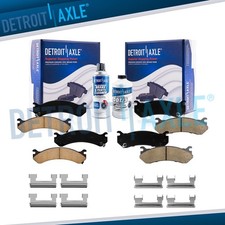 Front & Rear Ceramic Brake Pads For Silverado Sierra 2500 3500 HD Brakes Pads