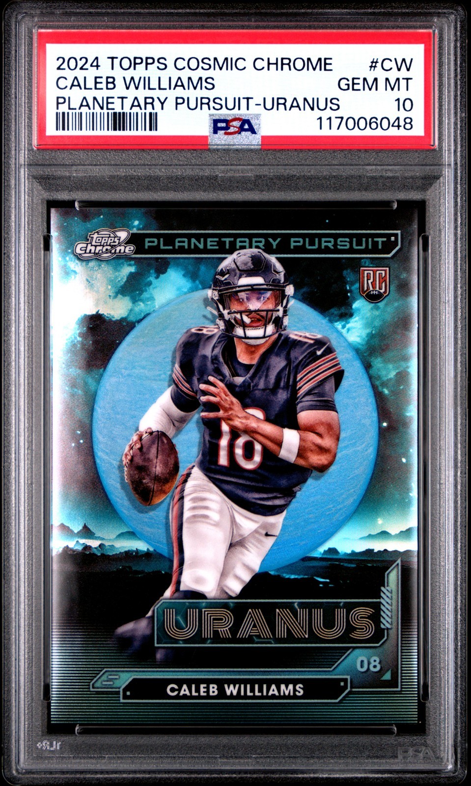 Caleb Williams Topps Cosmic Chrome Planetary Pursuit #CW Uranus