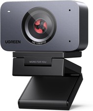 UGREEN Finecam 1080P Webcam for PC, Smart Face AE, Auto Focus, 85° View USB-C