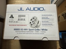 JL Audio M8IB5-SG-WH Marine Subwoofer Waterproof 175W 8.8" Sport Grille White