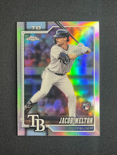 2026 Topps Chrome Jacob Melton (RC) #248 REFRACTOR & RAYWAVE Rays LOT 2