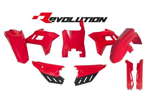 Rtech Plastikkit Revolution Passt An Honda CRF 250R 22-24 450R 21-24 Rot-image