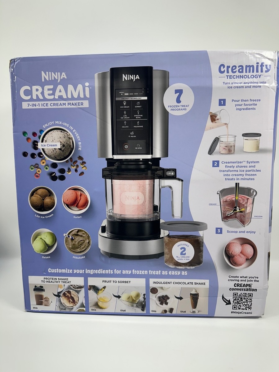 Ninja CREAMi Electric Ice Cream Maker - Silver for sale online | eBay