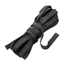 6 Yards Corset Boning Casing, 5/16" Nylon Plush Boning for Sewing, Black