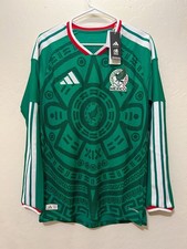 Mexico 2026 World Cup Authentic Adidas Home Long Sleeve Jersey Size Men  s S