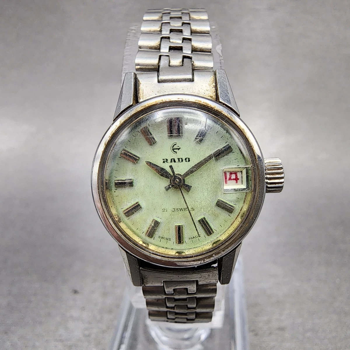 Vintage RADO 17 Jewels Manual Wind Ladies Watch New Band Included - For Repair‎ Rado Women main image 3