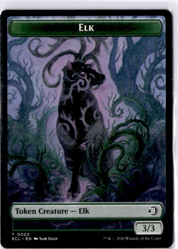 Elk   Mutavault Double-Sided Token Lorwyn Eclipsed Regular NM T 0002/0011