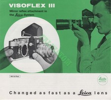 Leica Visoflex III Brochure 4 Pages 