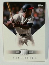 2017 Topps On-Demand 3000 Hit Club #8 Hank Aaron Atlanta Braves Baseball