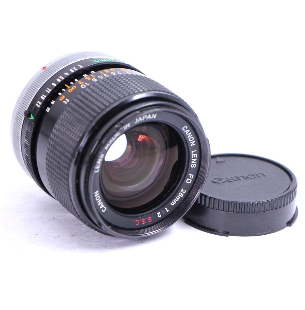 Canon fd 28/2 28mm f2 S.S.C bl Breech Lock Fast Wide Lens