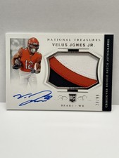 2022 Panini National Treasures Velus Jones Jr Crossover RPA Auto /99 Bears RC