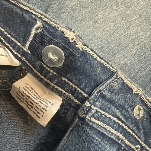 GLO Stretch Denim Crop Shorts Girls Size 14/16 - Picture 10 of 24