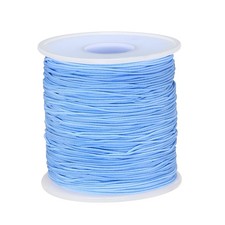 Elastic Cord Stretchy String 0.8mm 109 Yards Light Blue for Crafts