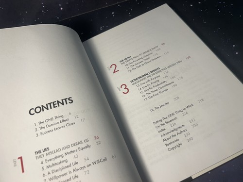 The One Thing Book by Keller - Self Help Productivity Guide - Picture 11 of 12