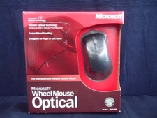 Microsoft Wheel Mouse Optical Vintage Mouse: PC/MAC USB PS2 (NEW SEALED)