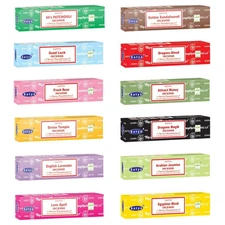 Satya Original Incense Sticks Dozen Pack Box 180 Grams 12 Pack 15g box