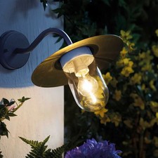 New Kirkton House Living Outdoor Wall Light- Matt  Silver