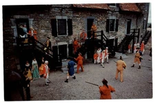 Capture of Fort Ticonderoga reenactment ~ New York ~ soldiers ~ postcards