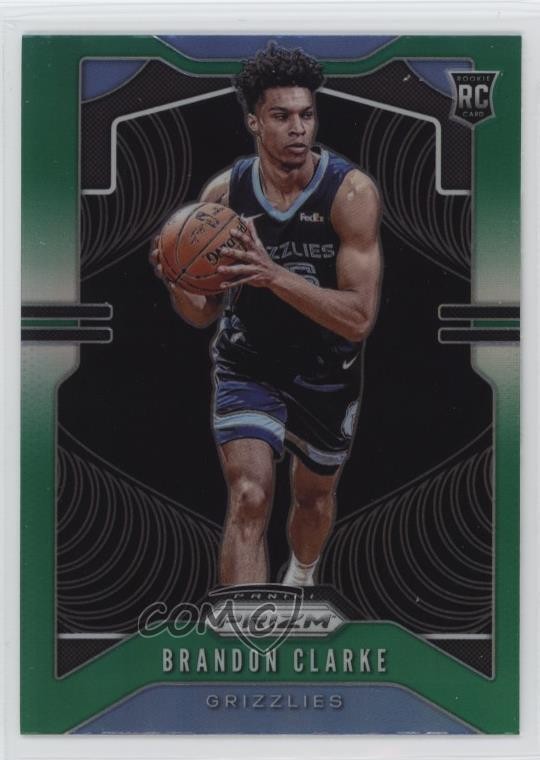 2019-20 Panini Prizm Rookie Green Prizm Brandon Clarke #266 01gp
