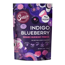 Suncore Foods Organic Indigo Blueberry Powder Purple Food Coloring Powder Glu...