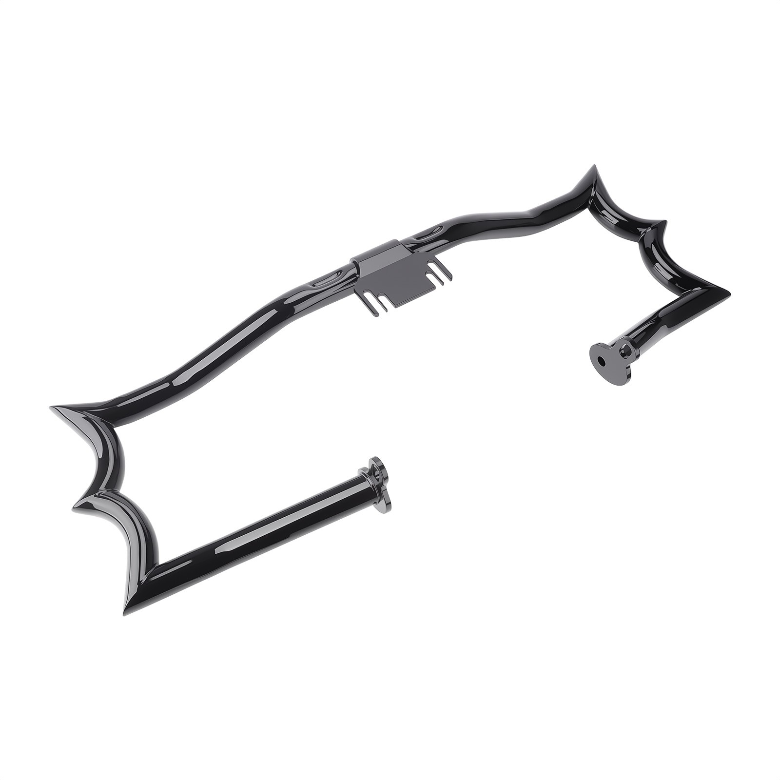 Gloss Black Crash Bar Engine Guard for Harley Road King Freewheeler FLRT 09-2025