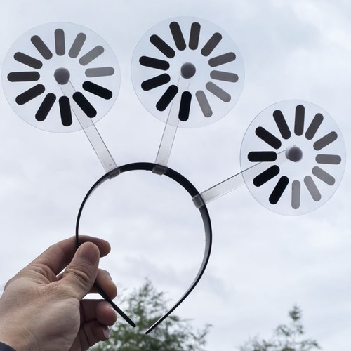 2pcs Plastic Hairpins Moving Symbols Headbands Perfect for Costume Event Teens - Picture 6 of 8