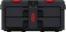 Keter Stack n' Roll Modular DIY 2 Drawer Tool Storage Box, Stackable, Lightweigh